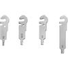 Roxon FLEX FT06 - Set di Accessori per Attrezzi Multiuso con Chiave Esagonale da 2 mm, 2,5 mm, 3 mm, 4 mm in Acciaio DIN 1.4116