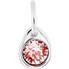Uno de 50 Charm placcato argento Sterling con cristallo rosa