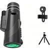 Mengshen 10x40 Telescopio Monoculare Pro Kit con Adattatore Universale Telefono Treppiede per Smartphone Digiscoping Fotografia