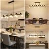 VivaLet Lampadario Soggiorno Moderni Nero, E27 Faretti Soffitto a 8-Luci, Testa Orientabile, Lampadario Vintage a Sospensione da Sala da Pranzo Regolabile in Altezza, Plafoniera Industrial per Cucina