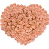Gearific 200 teste di rose artificiali mini, rose artificiali in schiuma per fai da te, matrimoni, feste, festa di San Valentino, decorazione per la casa (arancione)