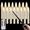 FREEPOWER 16 candele LED sospese con bacchetta magica, telecomando, timer, a batteria, decorazione per Halloween, 17 cm