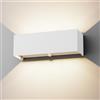 Klighten Lampada da esterno, 30W Applique da Parete con sensore di movimento per luci esterni/interni Lampada da parete con fascio regolabile IP65 Impermeabile 4000K,Bianca