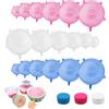 Gulxwis 18 Pezzi Coperchi in Silicone Estensibile, Senza BPA, Universale di 6 Misure Differenti, Riutilizzabili, Elastici per Ciotole, Tazze, Lattine, Frutta