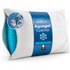 NORELUX Aquagel Cuscino per Dormire Forato con Schiuma ViscoGreen e Gel Termoregolatore, Cuscino Cervicale Ergonomico Traspirante e Federa Lavabile, OEKO-TEX Standard 100, 71x41x15 cm, Made in Italy