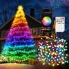 Quntis 30M 300LED Luci Natale Esterno e Interno DIY Controllo APP/Telecomando, Luci Albero di Natale Smart RGB Colorate 200+ Modalità di Scena Dinamica, Catena Luminosa Natalizia Halloween Feste