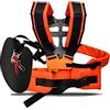TECKZOON Tracolla a Doppia per Decespugliatore, Professionale Tracolla per Trimmer, Cintura Decespugliatore Universale, Regolabile Tracolla per Tagliaerba, Doppia Tracolla per Tagliaerba da Giardino