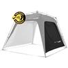 Lumaland Outdoor Parete Laterale per Gazebo Pop Up | Parete Laterale per Tenda da Giardino & Campeggio & Tenda da Ricevimento | 225 x 155 x 132,5 cm | Adatta per Padiglioni Lumaland [nero]