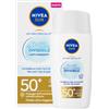 Nivea Sun Fluido Quotidiano Invisibile SPF 50+ 40 ml Crema Solare Viso SPF 50+ Invisibile e Leggera
