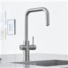 Grohe Blue Home rubinetto da cucina con SodaSystem e sistema di filtraggio, estraibile, orientabile, 31543DC0, Blue Home supersteel [Rubinetti da cucina con sistema di acqua potabile > Rubinetti per acqua potabile con filtro / raffreddamento]