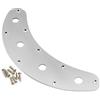 Musiclily Pro 4 Fori Bass Piastra Controlli in Acciaio Control Plate per Basso Elettrico tipo Music Man, Cromato