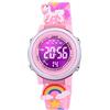 Dotodo Giocattoli Regali per Bambini di 3 4 5 6 Anni, Orologio per Ragazze Età 3-10 con Luci LED Impermeabili e Allarme - Migliori Regali, Unicorno rosa.