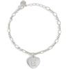 Mabina Gioielli - Bracciale Donna - Bracciale in argento con ciondolo a cuore e lettera E in zirconi - 533509E