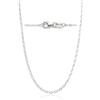 QUADRI - Collana Donna Argento 925 Catena Rolo Portaciondolo 46 cm, Made in Italy, con Astuccio