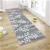 WTHYGB Tappeto a passatoia per cucina e corridoio, antiscivolo, lavabile, per corridoio, 60 x 250 cm, grigio e blu