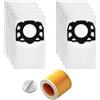 BLUTENET Kit di accessori per aspirapolvere Karcher WD2 Plus WD3 WD3P MV3 WD 3 Premium KWD1 KWD2 KWD3 Wet & Dry (10 sacchetti + 1 filtro HEPA)