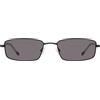 DKNY Women's Sunglasses DK119S - Black with Solid Smoke Lens