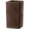 Vaso 40x40x80cm in Resina Tulli Schio Cubo Alto Essential 80 Bronzo