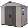 Casetta da Giardino Porta Attrezzi 256,5x182x243 cmin Resina Keter Factor 8x6 Beige