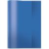 HERMA Copertina per libretto A5 trasparente blu, copertina per libretto in pellicola di polipropilene resistente e lavabile, protezioni trasparenti per quaderni, colorate