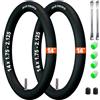 AVVS tech Camera d'aria 14 x 1.75-2.125 AV 32 mm per bici e rimorchio 14 pollici | Valvola Auto 32 mm | Set da 2 con 2 leve | Compatibile con ruote da 14 pollici