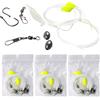 JYNVO 3 Pack Kit di pesca di sopravvivenza, compatto di base con esche per gamberi, lenza, ami, peso in piombo, galleggiante, connettore. Ideale per campeggiatori, escursionisti, backpacker