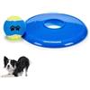 PARENCE. Giocattolo per Cani Disco Volante con Palla - Frisbee + Palla Interattiva - Gioco da Esterno, Lancio e Riporto - Blu - Rosso - Verde