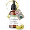 wesentlich. Olio di semi d'uva biologico, 50 ml, con pipetta, spremuto a freddo e rassodante la pelle, olio leggero per cura del viso e massaggio, 100% naturale