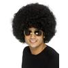 SMIFFYS Smiffy's - Parrucca Afro Unisex, Colore: Nero
