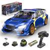 RIAARIO 1/10 Brushless RC Cars, auto da rally, 50+ MPH, 4WD, impermeabile, fibra di carbonio, blu, età 14+