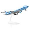 QIYUMOKE Modello Boeing 747 VC-25A 1/300 Die-Cast Metallo con Supporto (21,1 cm) Collezione Aviazione Regalo per Ufficio