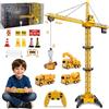 Ulikey Gru a Torre Telecomandata, 2,4 GHz, Bambino, 128 cm, RC, Girevole a 680°, con Luci e Suoni, Filoguidata 6 Canali, Regalo Compleanno Ragazzi