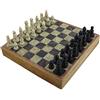 RoyaltyRoute Handcarved pietra ollare scacchiera e pezzi gioco impostare 25 x 25 cm