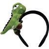 COACOM Banca di Dinosauro da 1 Pezzi Cartoni Animati, Fascia di Peluche, Fascia Carina, Accessori per Costumi di Cosplay, Fascia per Feste.