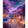 Yunlus Puzzle per Adulti 1000 Pezzi Puzzle Impossibile Difficili Sfidanti per Adulti Adolescenti Romantici Paesaggio Marino Cittadina Notte Stellata Galassia Puzzle 1000 Pezzi 71 x 51 cm