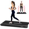 Squatz Tapis Roulant, Pieghevole, Tapis Roulant Salvaspazio, 2-in-1 Walking Pad con Vibrazione, Display LED, Nastro Antiscivolo, Motore Silenzioso 750W per Casa e Ufficio
