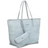 LAKCFSN BACIA & ABBRACCI Borsa Donna Tote in Jeans Nero con Brillantini, Capiente Shopper a Mano e Spalla con Mini Portamonete, Borsa Glamour in Denim per Uscite Sera e Shopping - Nero