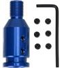 Kuuleyn Adattatore per pomello del Cambio, Adattatore Universale per pomello del Cambio in Alluminio M12x1.25 per Cambi Non filettati(Blu)