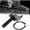 BIUGERCN Gas Rapido Domino Moto 7/8'' 22mm Manopole Acceleratore Quick Draw Regolabile Universale per EXC SX XC XC-W EXC-F RR CR CRF CT200U YZ YZF PW WR TTR KLX KX KXF TE TX 50-250cc Pit Dirt Bike Scooter Nero