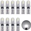 SUCANY T5 LED Lampadine,2721 27 37 286 PC73 PC74 Lampadina,12V 40LM 0.4W 2SMD 3014 Chips,Adatto Per Gli Strumenti Automobilistici E Gli Indicatori Del Cruscotto (Bianco- 10 Pezzi)