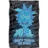 LOGOVISION Rick And Morty Don'T Touch My Stuff Coperta super morbida al tatto setoso - 91 x 147 cm