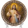 DRW Piatto Divina Misericordia in Ceramica da Appendere o Mettere in Supporto 20 x 20 cm