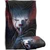 LOGOVISION It Pennywise Shhhhh Coperta super morbida al tatto setoso - 91 x 147 cm