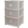 BELLI E FORTI - Cassettiera Pratika Plus 3 cassetti Bianca - h61x37,5x37 cm