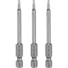 QUARKZMAN 3pz H2,0 Chiavi a Brugola per Punte da Trapano 2mm Punte Metriche Piane 1/4 Attacco Esagonale 80mm (3,15) Punta Cacciavite Esagonali Magnetico Lungo Industriale per Viti