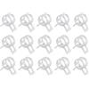 QUARKZMAN 15Pz Fascetta a Molla per Tubo Flessibile Carburante/Silicone per Vuoto, 7mm Clip a Molla per Tubo Flessibile a Bassa Pressione per Tubo Olio Acqua per Auto, Argento