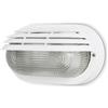 DOPO LIGHTING - Lampada da parete per esterni FAR IP44 - Lampada da parete E27 fino a 21W - Lampada da soffitto in poliammide bianca per esterni con diffusore trasparente - Illuminazione per terrazza