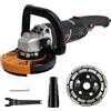 MAXXT Levigatrice per Cemento 1500W, MAXXT Smerigliatrice per calcestruzzo 1000-8500RPM 7 Velocità Regolabili, Levigatrice per Calcestruzzo con Protezione Rimovibile