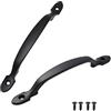 YOUDALIS 2 Pezzi Maniglie per Ante Armadio,Nero Lega di Alluminio Mobili Cucina Maniglies,Maniglia ad Arco per Armadi con Viti per Cassetti, Camera da Letto,160mm