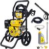 Waspper Idropulitrice a Benzina 207 Bar 3000 PSI, Motore Peggas 5.2 HP 196 cc, Portata 8,5 L/min, Pompa Assiale in Alluminio, Tubo Alta Pressione 7,5 m, per Auto Giardino Patio - WASPPER W3000HA